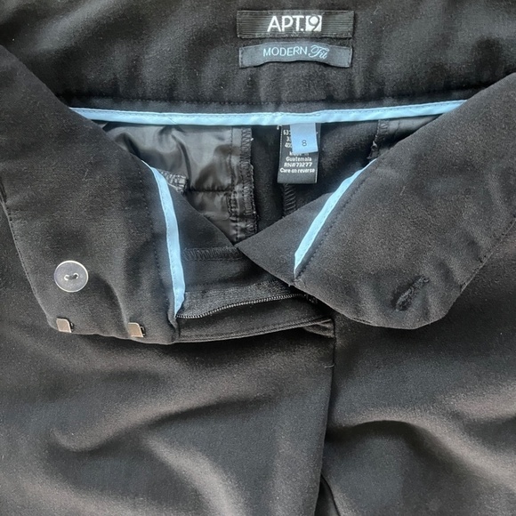 APT 9 Modern Fit Black Pant, size 8 - Picture 10 of 10